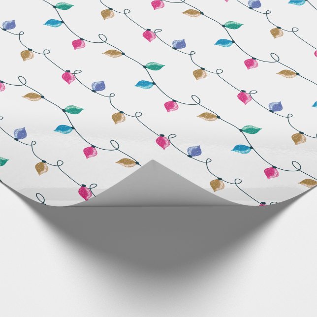 Papier Cadeau Fun Multicolore Swirling Parties scintillant lumiè (Coin)