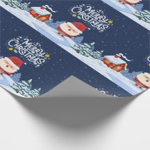 Fun Santa Claus de la Marine Illustré Joyeux Noël