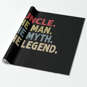 Papier Cadeau Funcle l'homme le mythe la légende Cadeaux Oncl