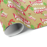 Papier Cadeau ♫ Funny Christmas Fishing Merry Fishmas Gold<br><div class="desc">Puisque notre T-shirt Merry Fishmas est si populaire auprès des pêcheurs partout- nous avons décidé de vous faire un Merry Fishmas amusant papier d'emballage de Noël pour envelopper vos cadeaux de pêcheur préférés - vous obtiendrez certainement votre cadeau de Noël remarqué enveloppé dans ce Merry Fishmas emballage cadeau - Une...</div>