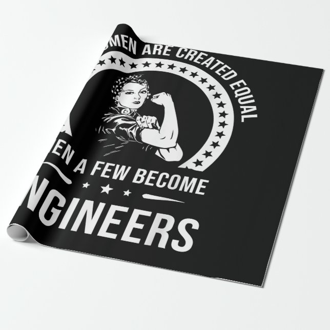 Papier Cadeau Funny Engineer For All Women (Déroulé)