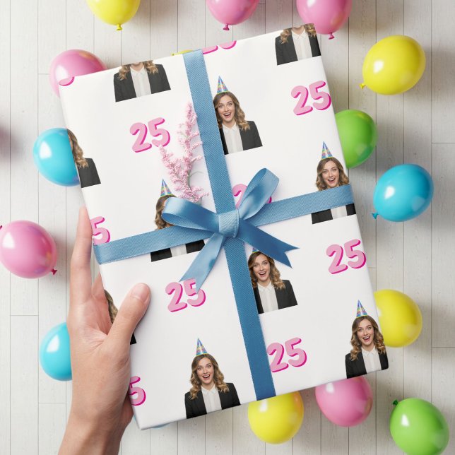 Papier Cadeau Funny Face Gift Wrap for Women (Créateur téléchargé)