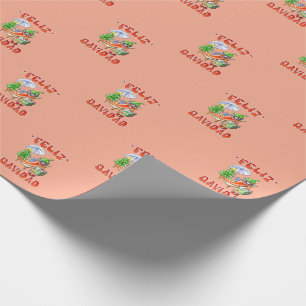 Papier Cadeau Funny Feliz Navidad Cute Christmas Chili
