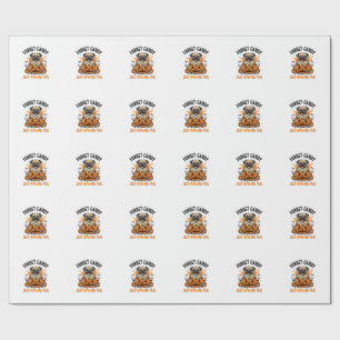 Papier Cadeau Funny Halloween Pug Forget Candy Shirt Design_1