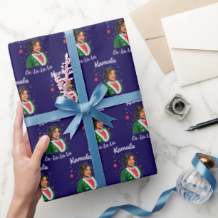 Papier Cadeau Funny Kamala Harris 2024 Noël Noël Président
