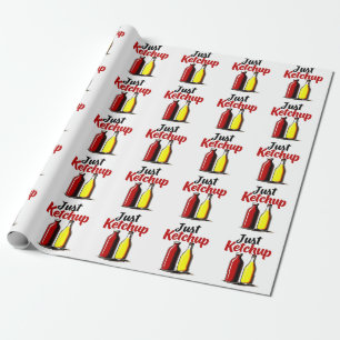 Papier Cadeau Funny Ketchup bouteille Graphic juste ketchup
