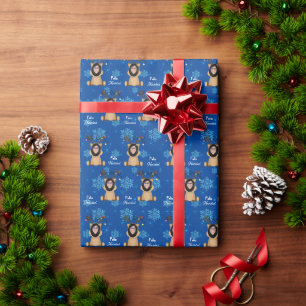 Papier Cadeau Funny Noël Personnalisé Photo visage Espagnol