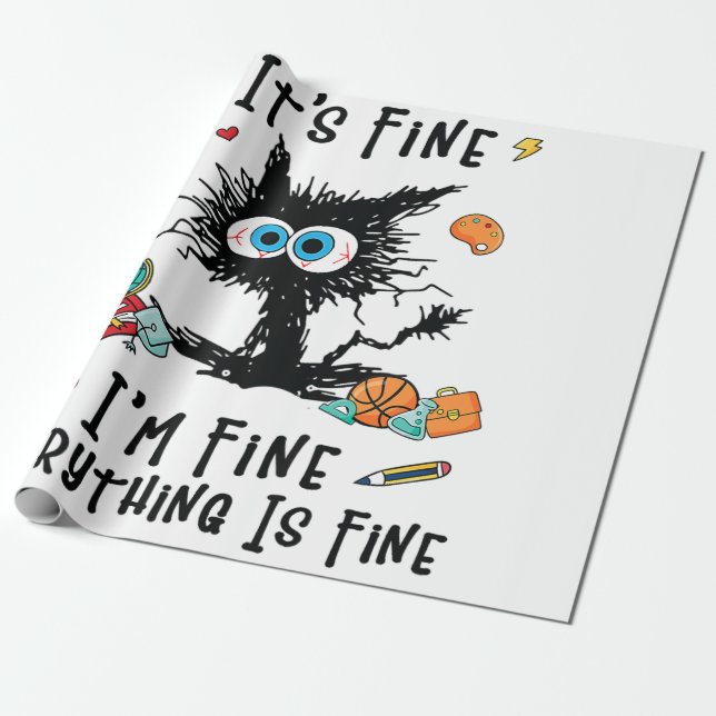 Papier Cadeau Funny Physics Velociraptor Distance Raptor (Déroulé)