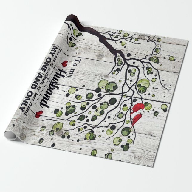 Papier Cadeau Funny Quotes to Husband | Present for Husband | (Déroulé)