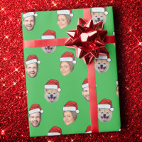 Funny Visage de chapeau de Père Noël, Personnalisé