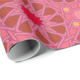 Papier Cadeau Fuschia Grenade