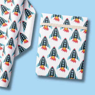 Papier Cadeau Fusée spatiale