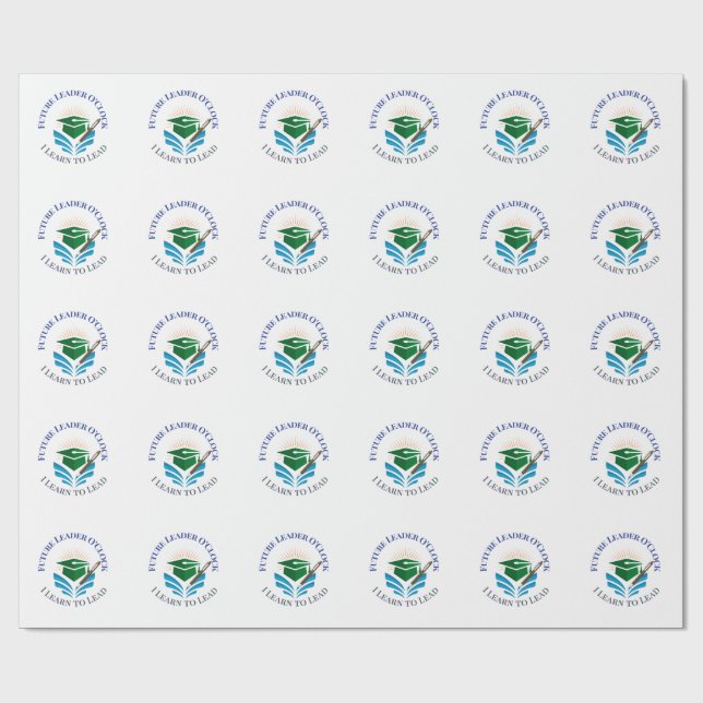 Papier Cadeau Future Leader O'Clock – Apprendre à diriger | Moti (Plat)