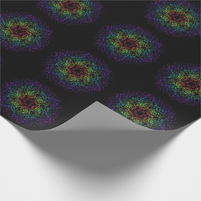 Papier Cadeau Galaxie Vide Étoile Arc-en-Ciel (Coin)