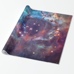 Papier Cadeau Galaxy Nebula image spatiale.