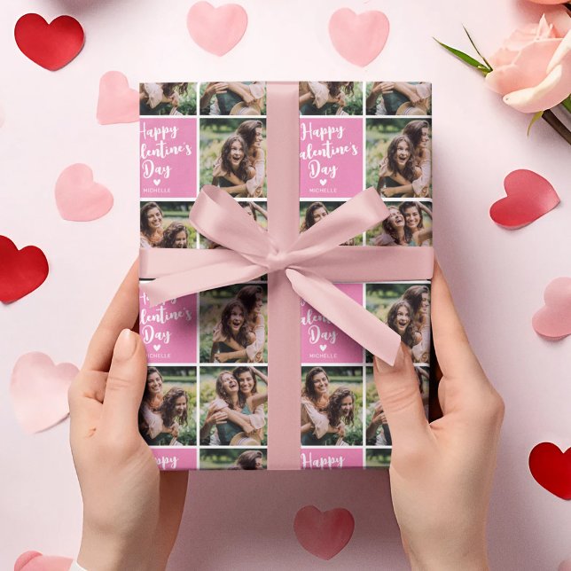 Papier Cadeau Galentines Day Friends Photo Wrapper Paper (Créateur téléchargé)