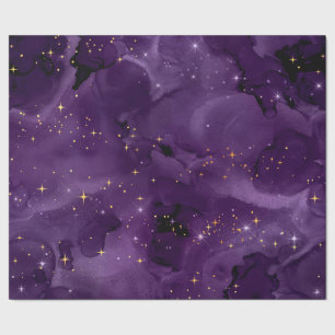 Papier Cadeau Gamme de galaxies violettes 8