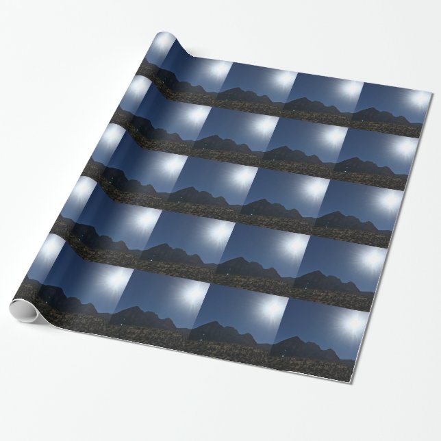 Papier Cadeau Gamme de montagne de nanovolt (Déroulé)