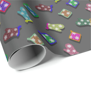 Papier Cadeau Gants de four de Potholder de couleur de sélectio