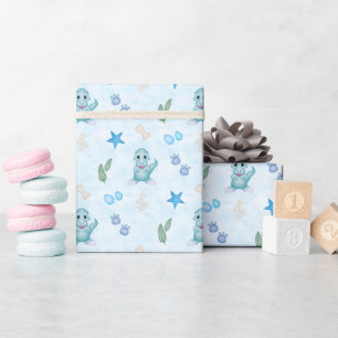 Papier Cadeau Garçons mignons Dino Anniversaire Dinosaure