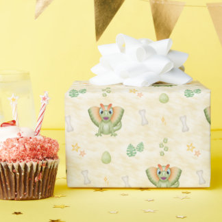 Papier Cadeau Garçons mignons Dino Anniversaire Dinosaure