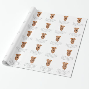 Papier Cadeau Garde-mémoire Terrier Irlandais - Mâle