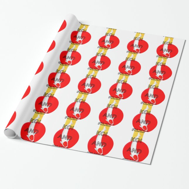 PAPIER CADEAU GARDER KOI ET CHILL (Déroulé)