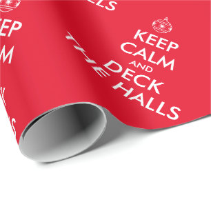 Papier Cadeau Gardez le calme et mettez les couloirs sur mesure 