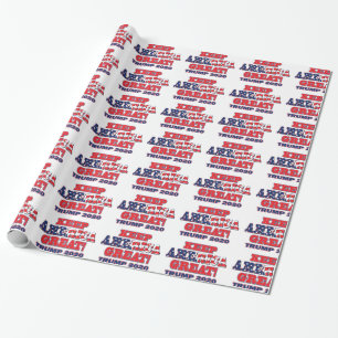 Papier Cadeau Gardons l'Amérique Grande Encore Trump 2020