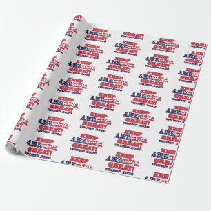 Papier Cadeau Gardons l'Amérique Grande Trump 2020