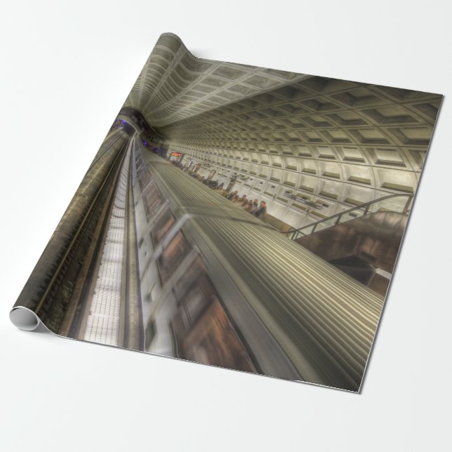 Papier Cadeau Gare de Washington DC (Déroulé)