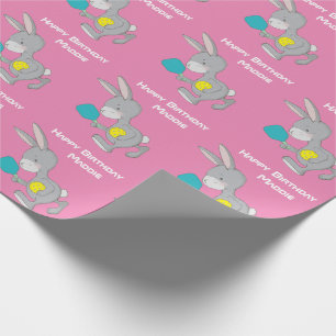Papier Cadeau Garnies de pickleball sucrées avec nom personnali