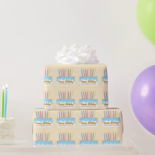 Papier Cadeau Gâteau d'anniversaire Chic Cadeau d'affaires perso