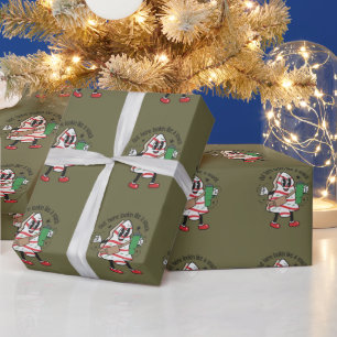 Papier Cadeau Gâteau en forme de sapin de Noël ressemblant à un