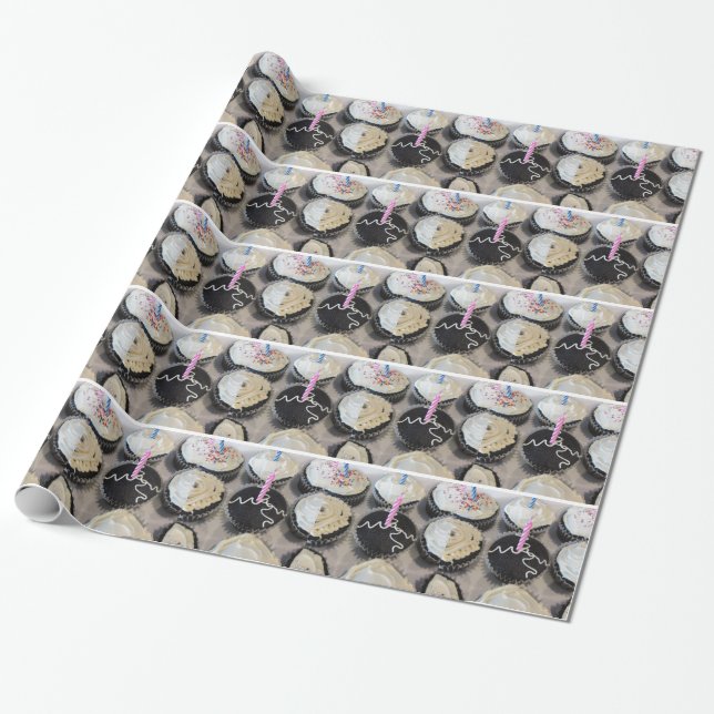 Papier Cadeau Gâteaux décorés (Déroulé)