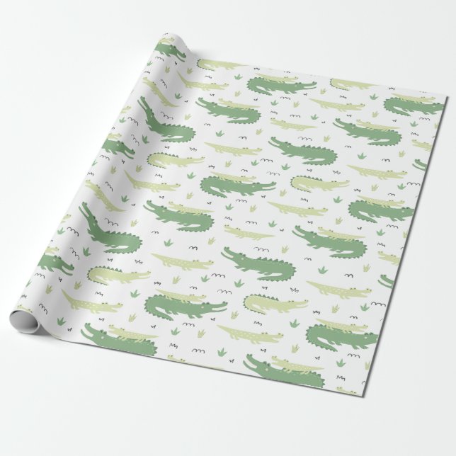 Papier Cadeau Gators pour bébés et mamans (Déroulé)