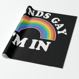 Papier Cadeau Gay pride Hommes Femmes Lgbt Arc En Ciel Sonne Gay