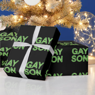 Papier Cadeau Gay Son Funny LGBTQ Pride