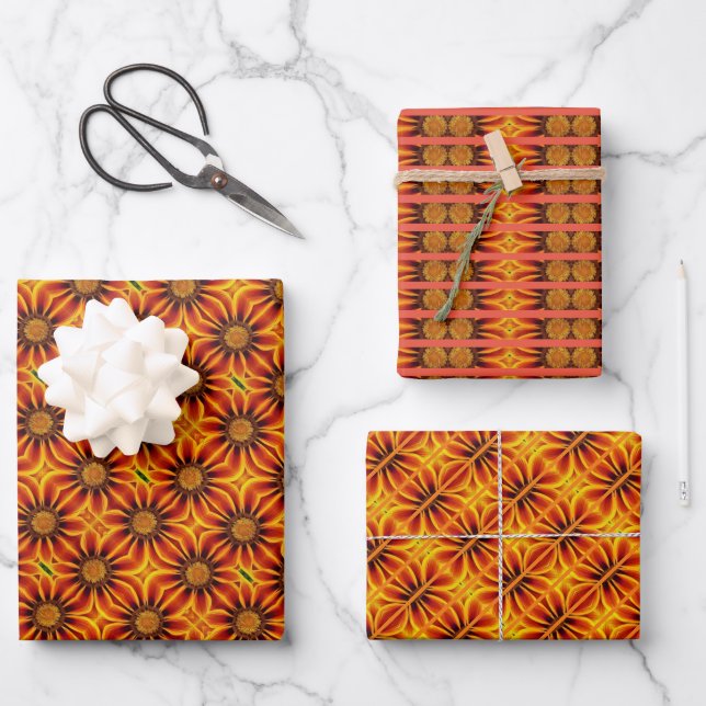 Papier cadeau Gazanias (Recto)