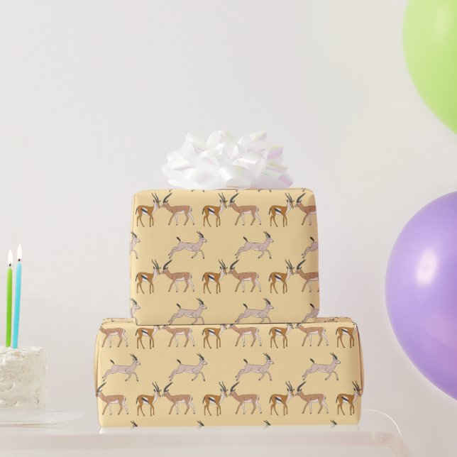 Papier Cadeau Gazelles (Cadeaux de fête)