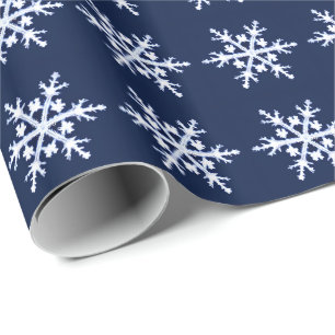 Papier Cadeau Géant flocons de neige en cristal de glace sur Dar