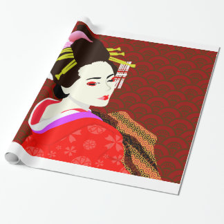 Papier Cadeau Geisha Japanese style