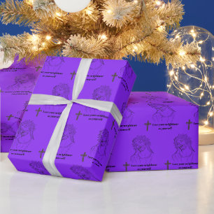 Papier Cadeau gentillesse envers le voisin violet
