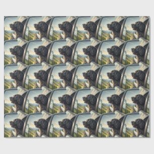 Papier Cadeau Gentle Giant Newfoundland Road Trip Scénique Embal