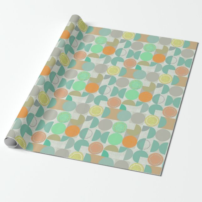 Papier Cadeau Géométric multicoloré (Déroulé)