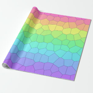 Papier cadeau Géométries Arc-en-ciel