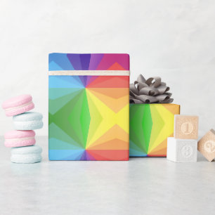Papier Cadeau Géométrique colorée