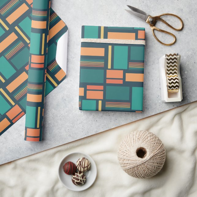 Papier Cadeau Géométrique moderne (Artisanat)