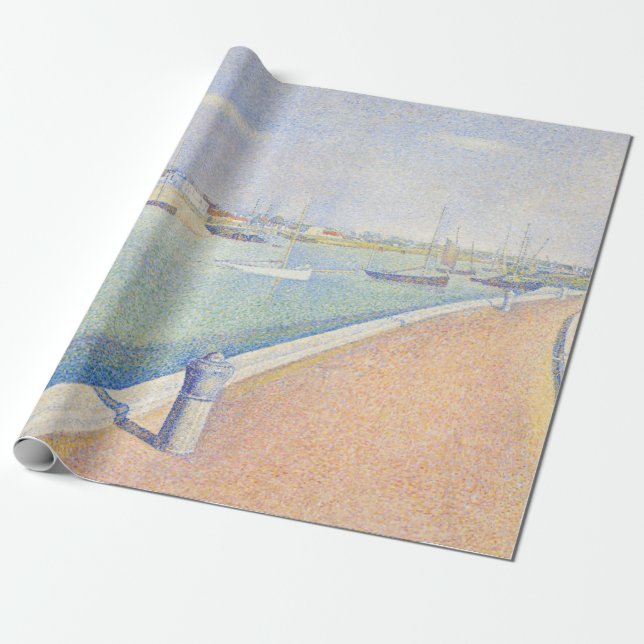 Papier Cadeau Georges Seurat - Le Chenal de Gravelines (Déroulé)