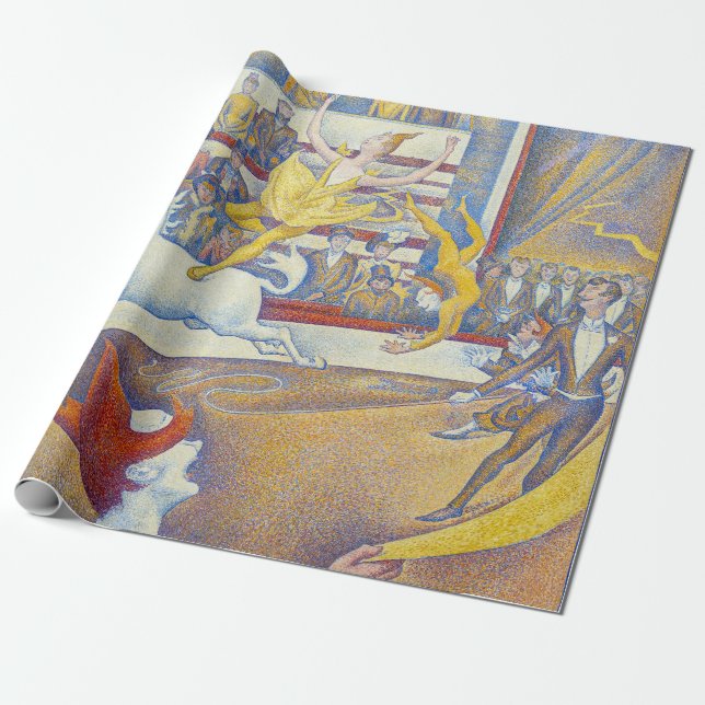 Papier Cadeau Georges Seurat - Le Cirque (Déroulé)